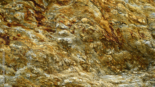 Photos A rock formation with a conglomerate appearance, illustrative for geology
