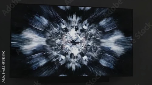 Green Screen tv version 2 switching channels animation scene with distortion, overlay, glitch, static noise, scan lines on black background, 4k animated video loop