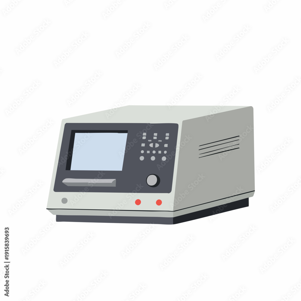 Fototapeta premium Detailed Illustration of a Modern Electronic Laboratory Instrument.