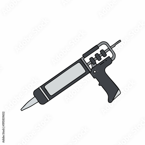 Simple Illustration of a Caulking Gun