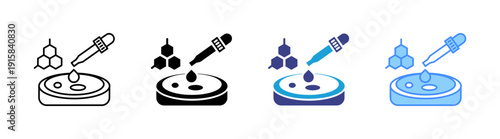 Cell icon set multiple style collection