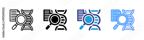 Observation  icon set multiple style collection