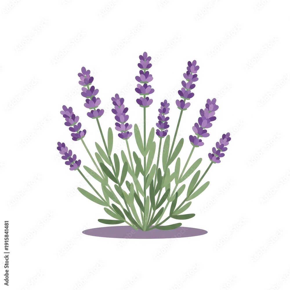 Fototapeta premium Lavender Plant with Purple Flowers.