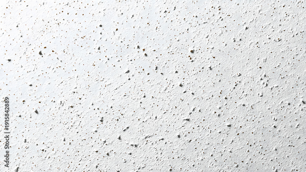 Naklejka premium Close-up of textured white stucco wall background