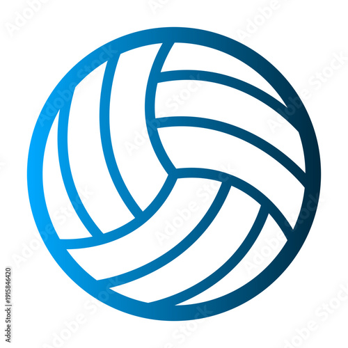 Volleyball icon design template
