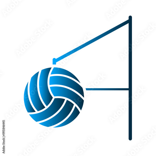 Volleyball icon design template