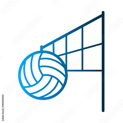 Volleyball icon design template