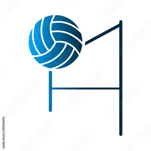 Volleyball icon design template