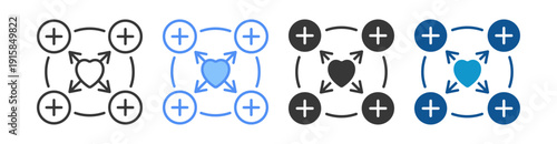 Soft Skills Icon Set Multiple Style Collection