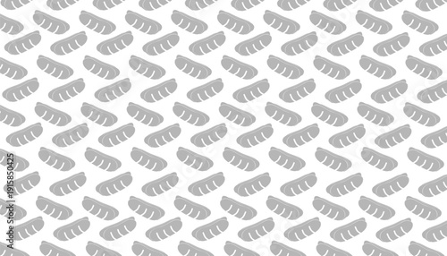 Bread Seamless Pattern. Minimal Bakery Loaf. Repeating Food Vector. Packaging Textile Wallpaper Background. Surface Design.