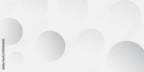 White and grey abstract modern transparency circle presentation background. Vector circles template vector abstract simple