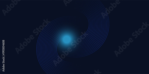 Abstract blue modern background with. Dynamic geometric shapes. Vector illustration.