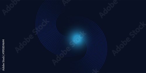Abstract blue modern background with. Dynamic geometric shapes. Vector illustration.