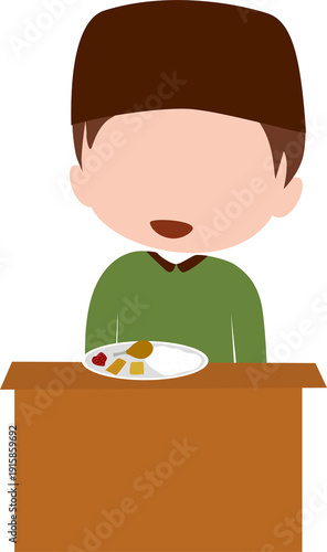 boy eating breakfast