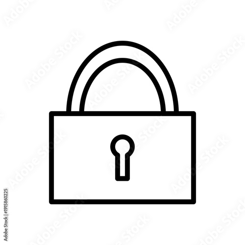 Secure padlock with keyhole symbolizing safety and protection