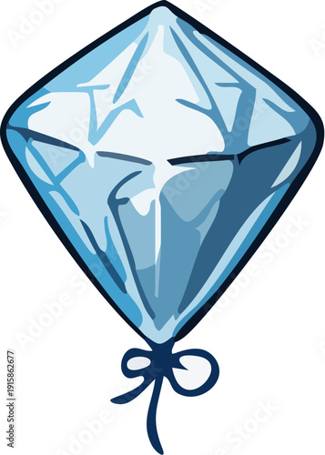 Blue Diamond Jewel Icon.