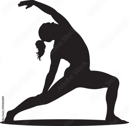 Woman Yoga Pose Health Wellness