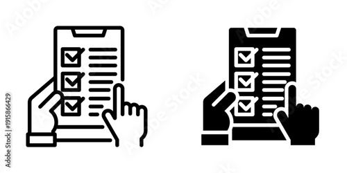 online survey icon, element icon for content marketing, Design Branding, Print, and Digital Media