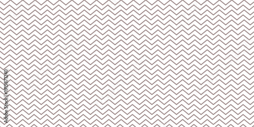 Zigzag lines seamless vector pattern. Regular zigzag texture. Geometric classic fashion ornament