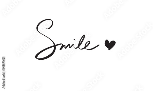 smile love heart text font calligraphy hand written lettering script black color object icon smile happy funny enjoy feeling positive smile love heart shape feeling smiley lifestyle chat banner mood 