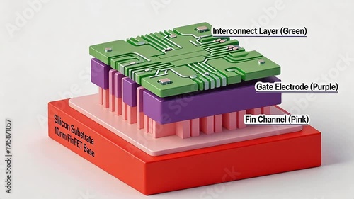 Wallpaper Mural Microchip Component Structure Torontodigital.ca