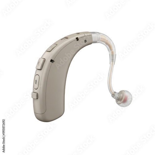 Hearing aid device isolated on transparent background isolated on transparent background