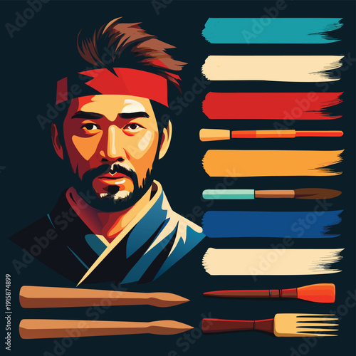 High-quality brush stroke texture pack featuring various artistic smears and ink traces for creative layouts