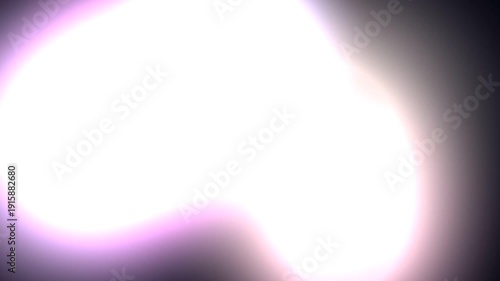Bright abstract light flare with pink glow and soft edges in high exposure.