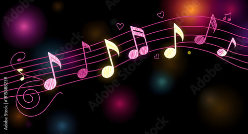 abstract, music, background, notes, melody, rhythm, sound, harmony, musical, art, design, graphic, creative, colorful, vibrant, waves, flow, motion, dynamic, energy, tempo, beat, audio, song, tune, co