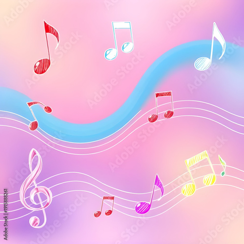 abstract, music, background, notes, melody, rhythm, sound, harmony, musical, art, design, graphic, creative, colorful, vibrant, waves, flow, motion, dynamic, energy, tempo, beat, audio, song, tune, co