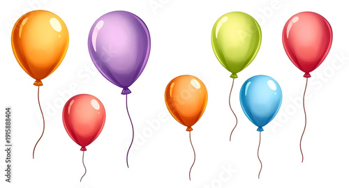 balloons, colorful, illustration, isolated, party, celebration, festive, birthday, event, joy, cheerful, happy, decoration, decor, holiday, carnival, festival, kids, playful, cute, vibrant, bright, he