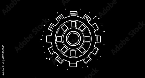 abstract, background, gears, cog, cogwheel, machinery, mechanical, engineering, industrial, technology, mechanism, rotation, motion, system, innovation, design, illustration, drawing, sketch, lineart,