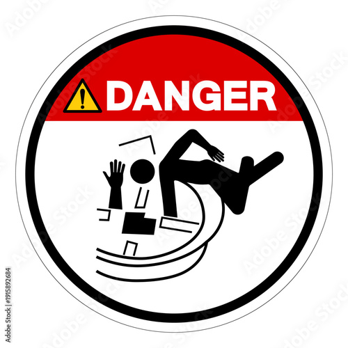 Danger Body Mixer Symbol Sign,Vector Illustration, Isolated On White Background Label.EPS10