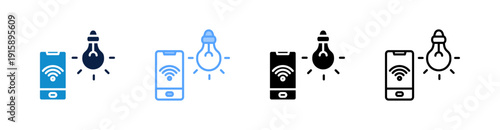 Smart Light Multiple Style Icon Set Collection 