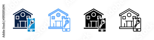 Home Key Multiple Style Icon Set Collection 