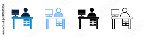 Study Multiple Style Icon Set Collection 