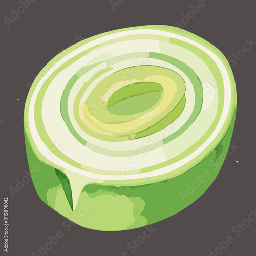Multiple Sliced Onion Rings For Burger Toppings And Healthy Salad Preparation Graphic Design - Vector Illustration