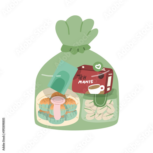 Eid Snack Parcel Hamper with Tea and Cookies