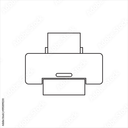 PRINTER ICON SYMBOLS FOR PRINTING IMAGES OR DOCUMENTS