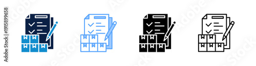 Inventory Multiple Style Icon Set Collection 