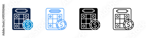 Bingo Multiple Style Icon Set Collection 