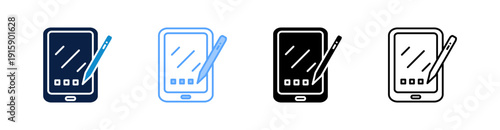 Tablet Multiple Style Icon Set Collection 