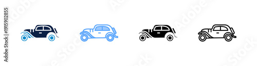 Car Multiple Style Icon Set Collection 