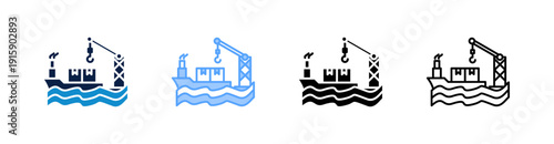 Port Multiple Style Icon Set Collection 