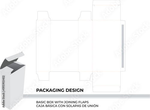 CAJA BÁSICA CON SOLAPAS DE UNIÓN