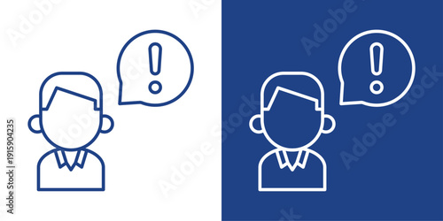 Awareness Blue And White Icon Style Collection