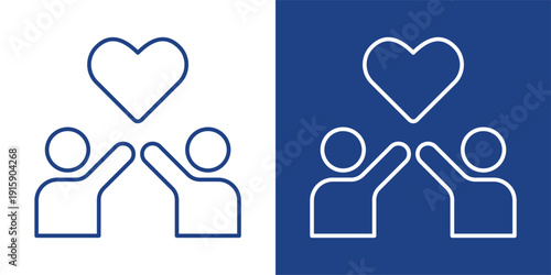 Respect Blue And White Icon Style Collection