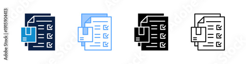 Product Listing Multiple Style Icon Set Collection 