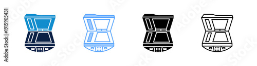 Printer Multiple Style Icon Set Collection 