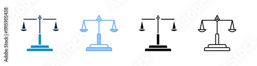 Scales Multiple Style Icon Set Collection 